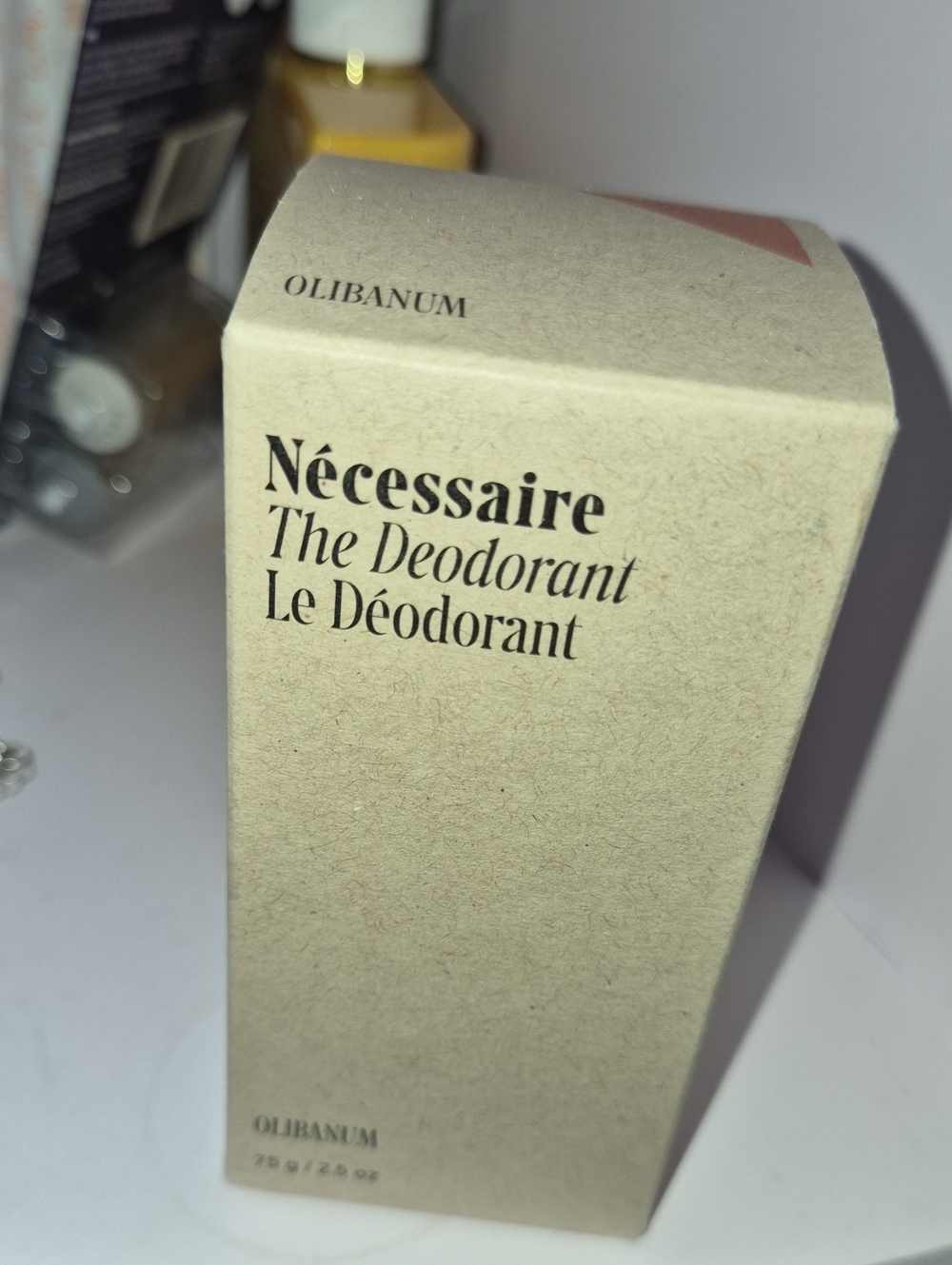 Nécessaire The Deodorant — Olibanum in Natural Beige Nwt